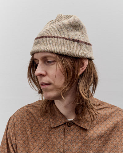 Aviva Jifei Xue Fold Beanie, Natural Mix