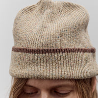 Aviva Jifei Xue Fold Beanie, Natural Mix