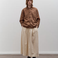 Aviva Jifei Xue Hakama Skirt, Natural / Brown Striped