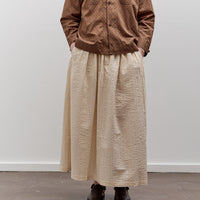 Aviva Jifei Xue Hakama Skirt, Natural / Brown Striped