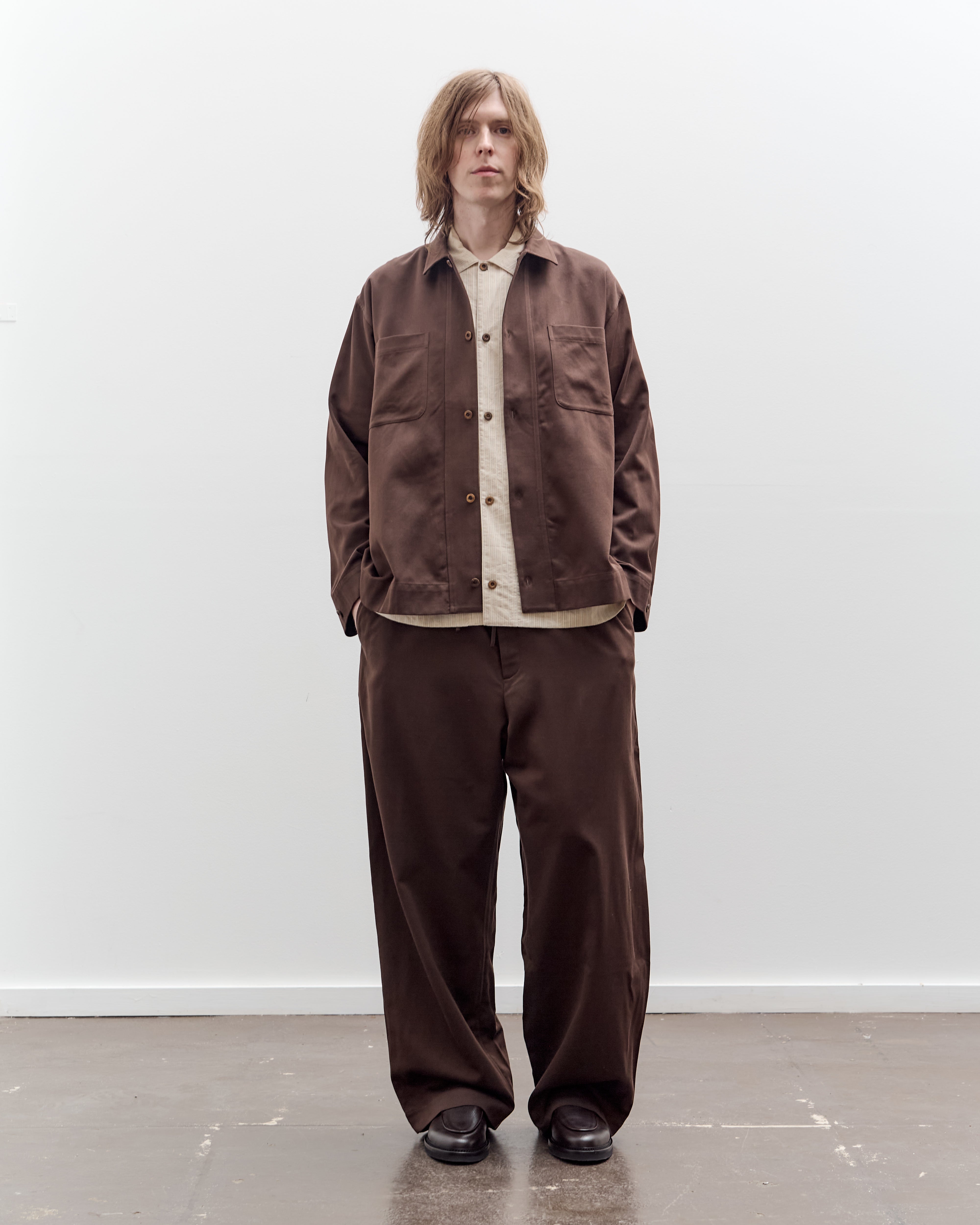 Aviva Jifei Xue Boxy Shirt, Chocolate – Glasswing