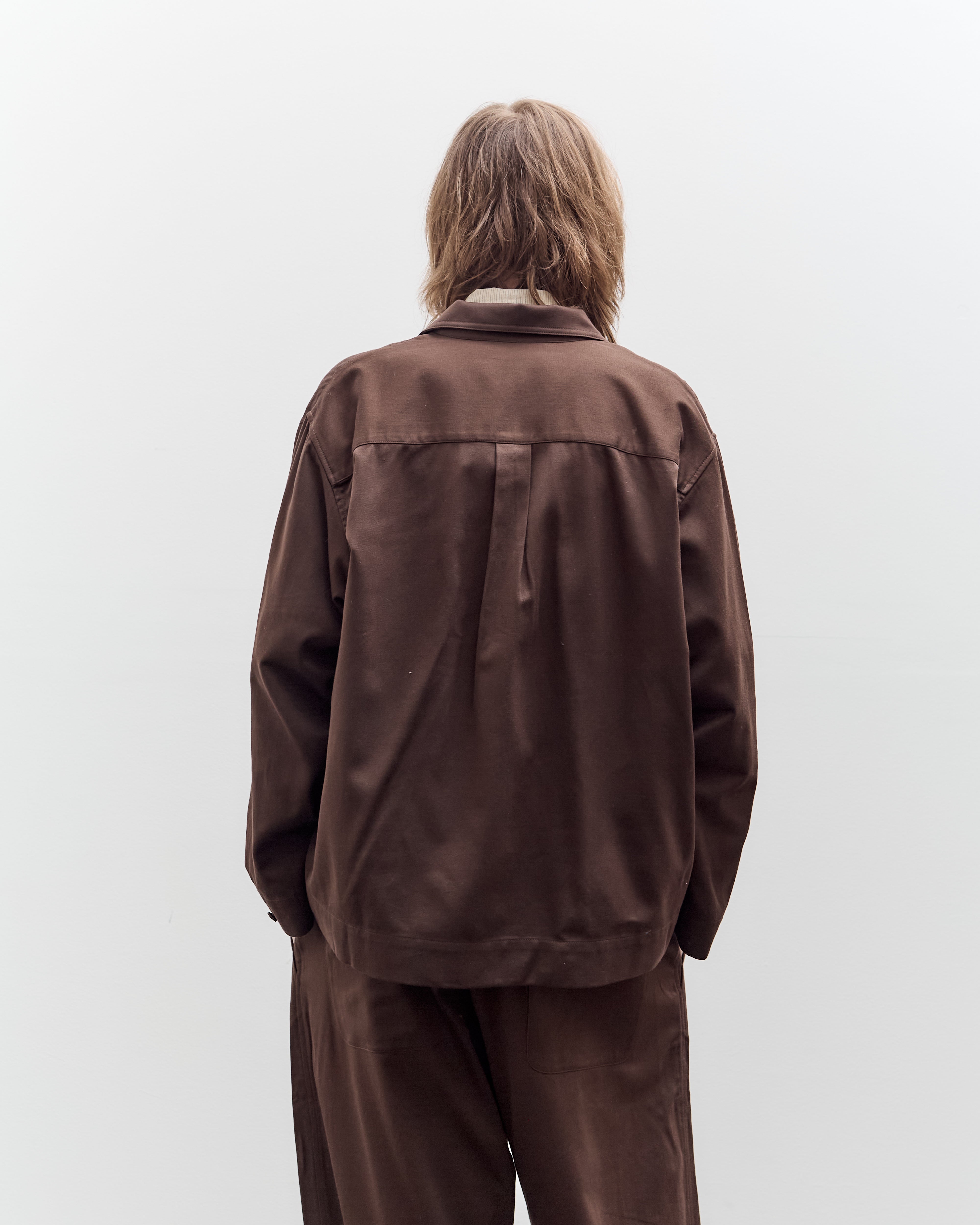 Aviva Jifei Xue Boxy Shirt, Chocolate – Glasswing