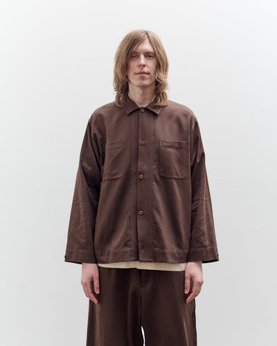 Aviva Jifei Xue Boxy Shirt, Chocolate