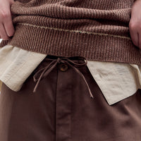 Aviva Jifei Xue Drawstring Pants, Chocolate