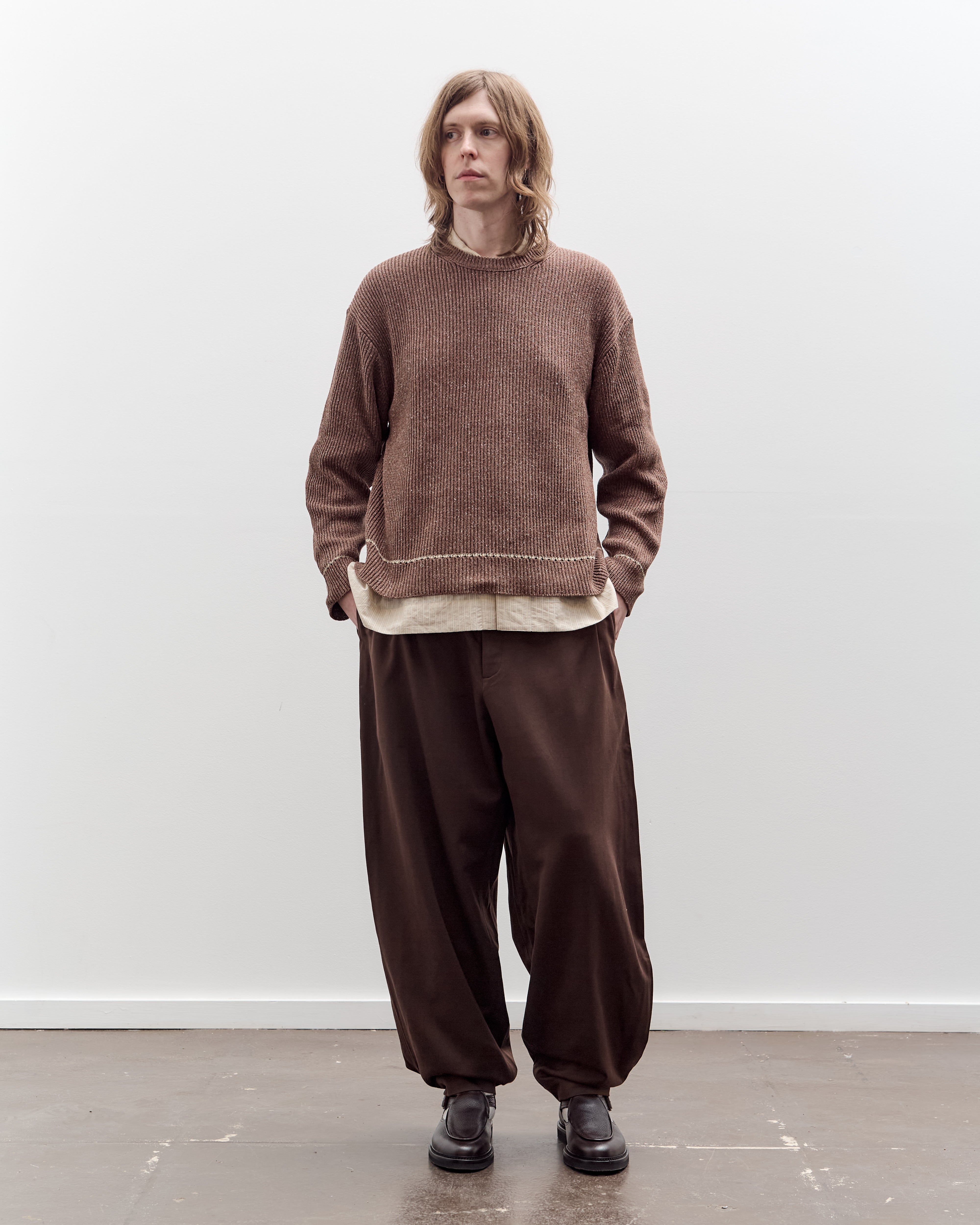 Aviva Jifei Xue Drawstring Pants, Chocolate – Glasswing