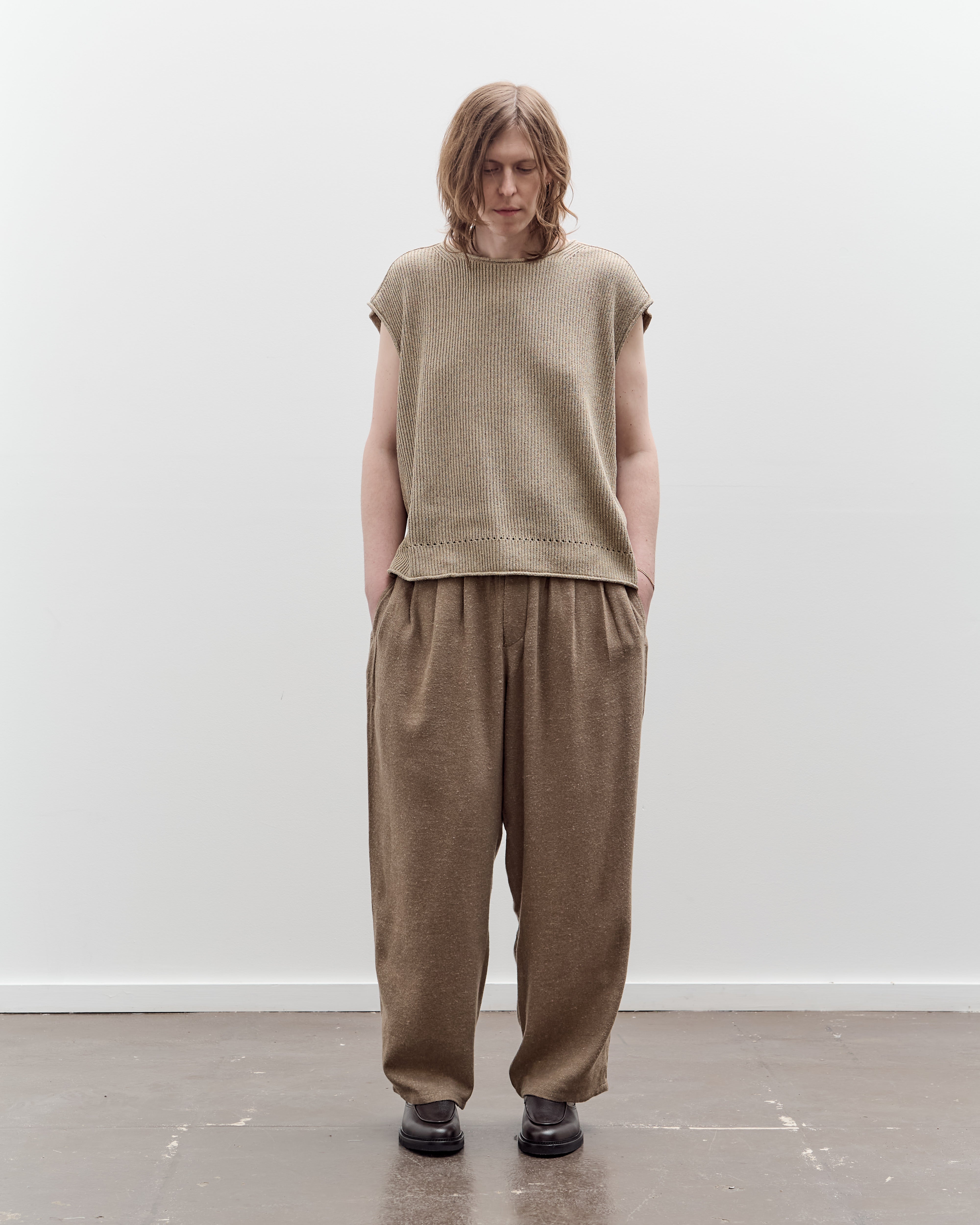 Triple Pleat Pant, Beige – Glasswing