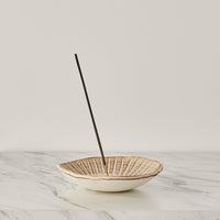 Ayame Bullock Large Incense Dish, Brown/Cream