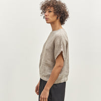 Black Crane Basic Crew Top, Ash