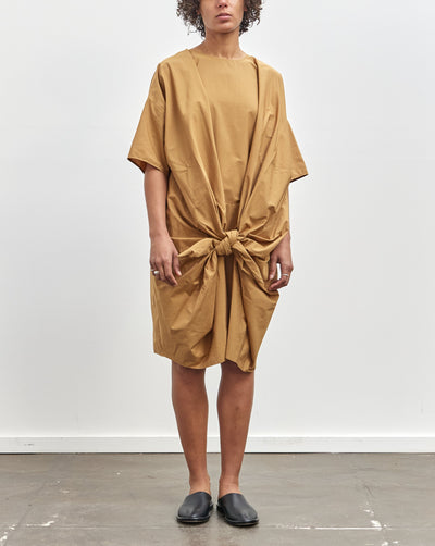 Black Crane Bow Dress, Camel