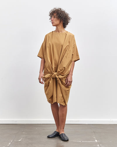 Black Crane Bow Dress, Camel