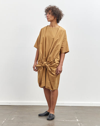 Black Crane Bow Dress, Camel