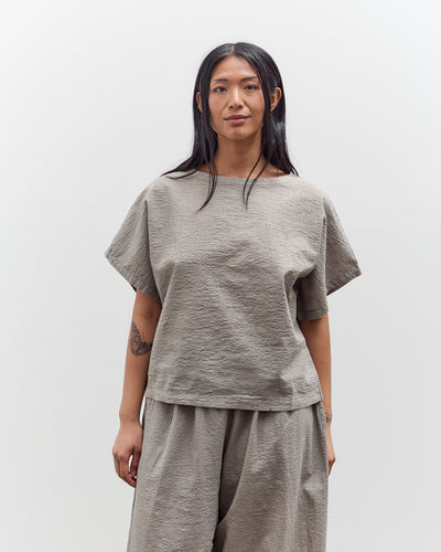 Black Crane Boxed Top, P. Grey