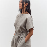 Black Crane Boxed Top, P. Grey