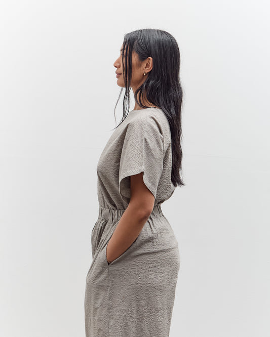 Black Crane Boxed Top, P. Grey