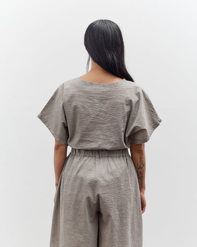 Black Crane Boxed Top, P. Grey