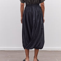 Black Crane Greek Column Skirt, Sumi Black