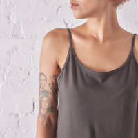 Black Crane Cami Dress, Shadow