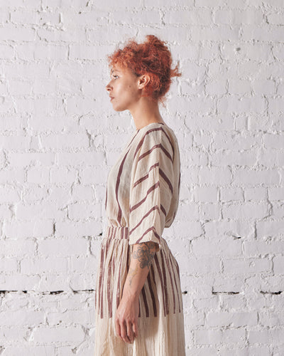Black Crane Crew Top, Print