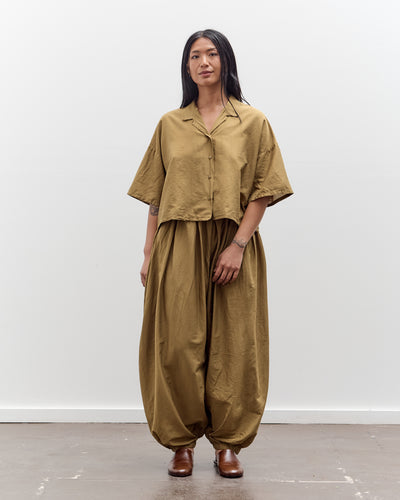 Black Crane Cropped Shirt, Dk. Olive