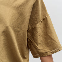 Black Crane Cropped Shirt, Dk. Olive