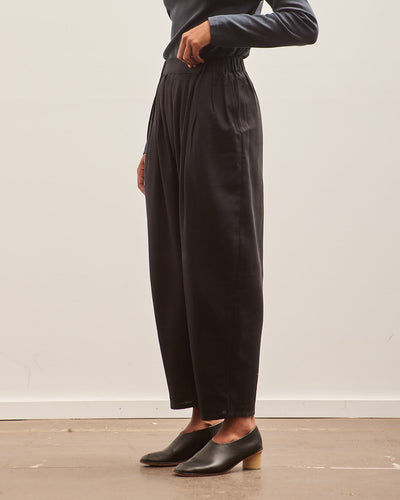 Black Crane Draped Pants, Black