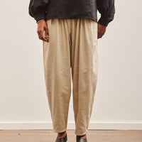 Black Crane Draped Pants, Ivory