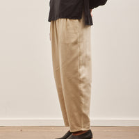 Black Crane Draped Pants, Ivory