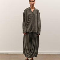 Black Crane Drapey Shirts, Slate