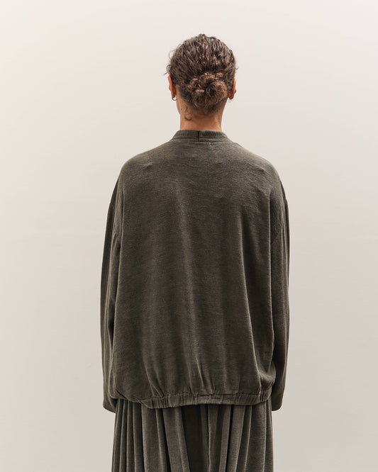 Black Crane Drapey Shirts, Slate