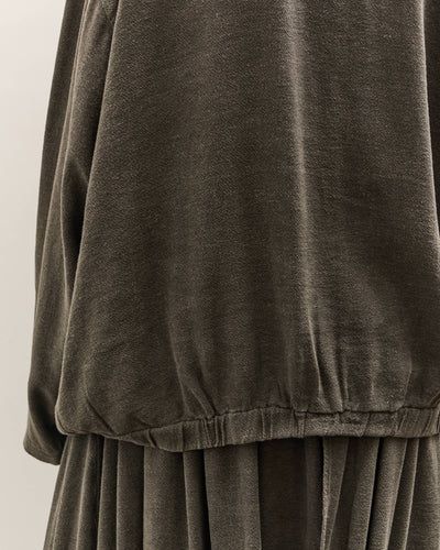 Black Crane Drapey Shirts, Slate