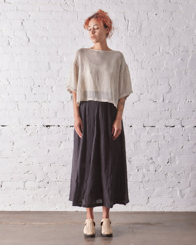 Black Crane Fishnet Top, Cloud