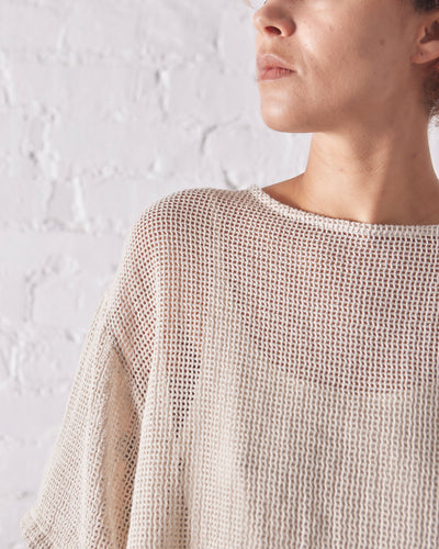 Black Crane Fishnet Top, Cloud