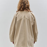 Black Crane Geometric Jacket, Ivory