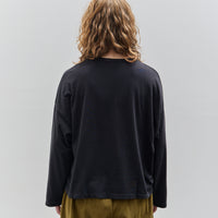 Black Crane Loose Tee, Black