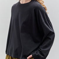 Black Crane Loose Tee, Black