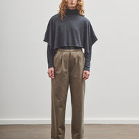 Black Crane Mini Poncho, Dark Grey