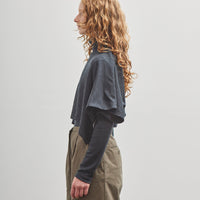Black Crane Mini Poncho, Dark Grey