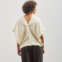 Black Crane Origami Top, Cream