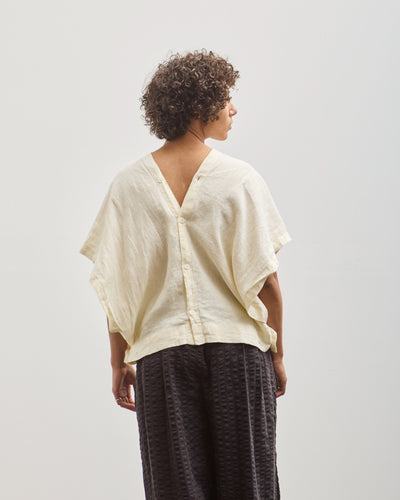 Black Crane Origami Top, Cream