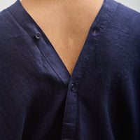 Black Crane Origami Top, Indigo