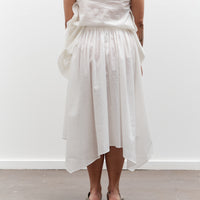 Black Crane Paper Skirt, White