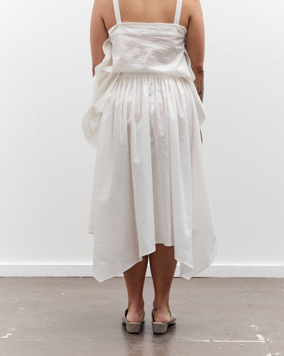 Black Crane Paper Skirt, White