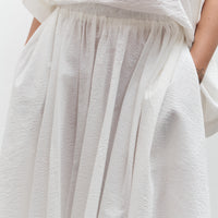 Black Crane Paper Skirt, White