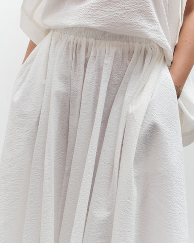 Black Crane Paper Skirt, White