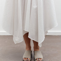 Black Crane Paper Skirt, White