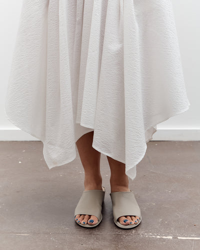 Black Crane Paper Skirt, White