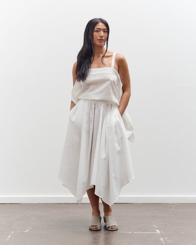 Black Crane Paper Skirt, White
