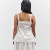 Black Crane Paper Top, White