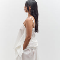 Black Crane Paper Top, White