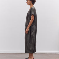 Black Crane Puff Jumpsuit, Steel